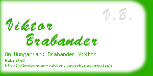 viktor brabander business card